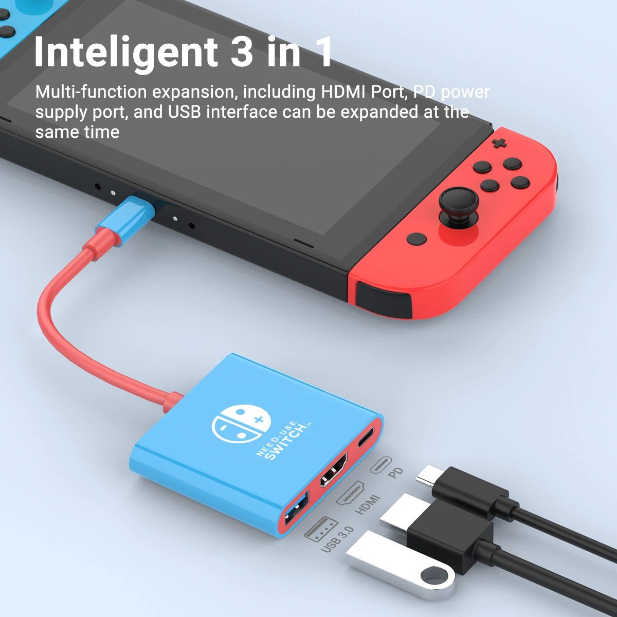 Interesante™ Dock portatil para Nintendo Switch