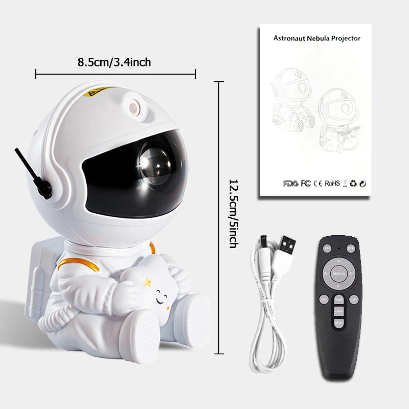 Interesante™ Proyector astronauta de estrellas de luz nocturna