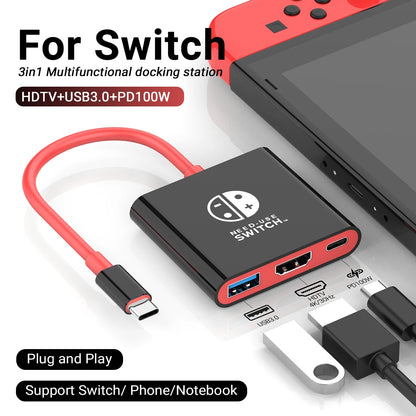 Interesante™ Dock portatil para Nintendo Switch